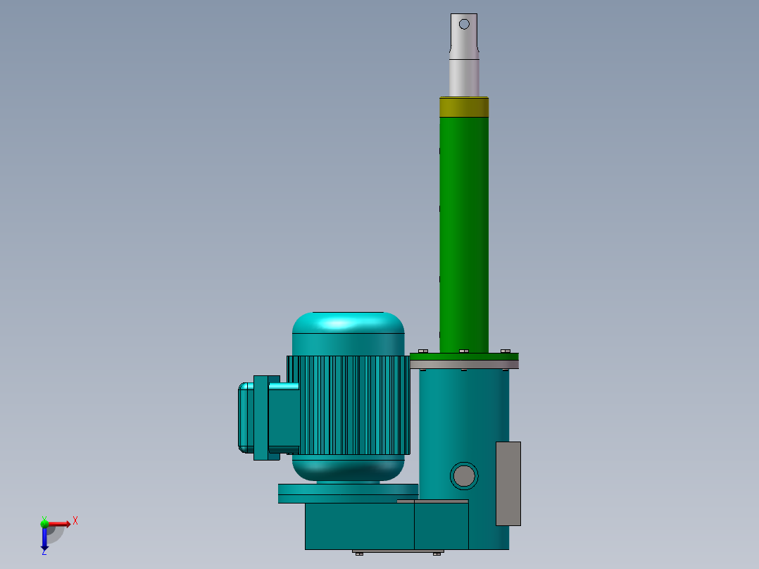 电动推杆俯视图