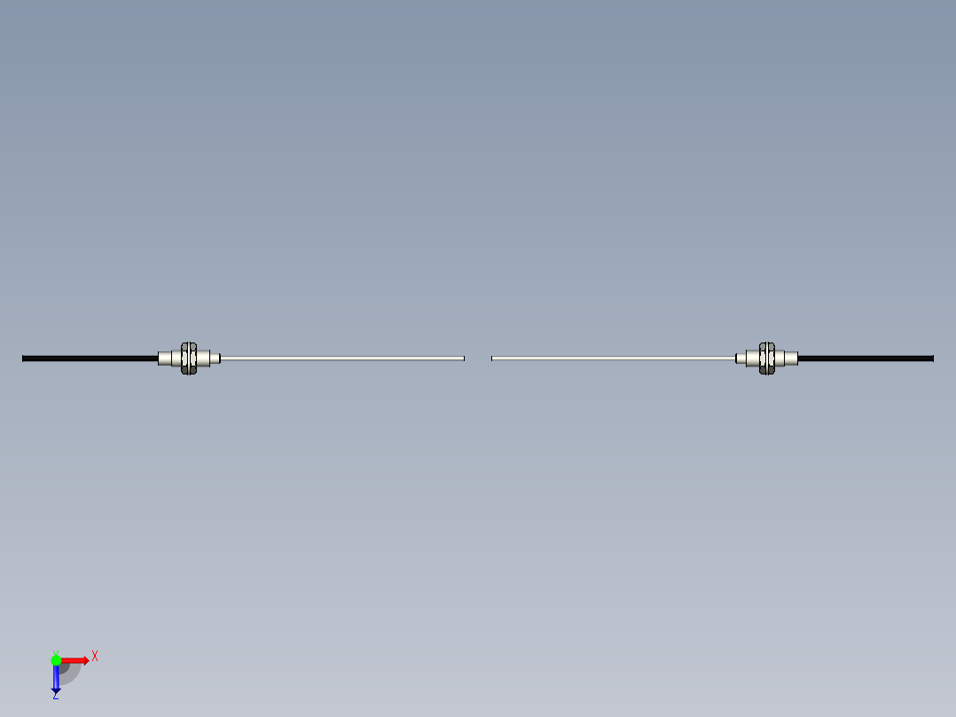 光纤元件对射型FT-D610-L俯视图