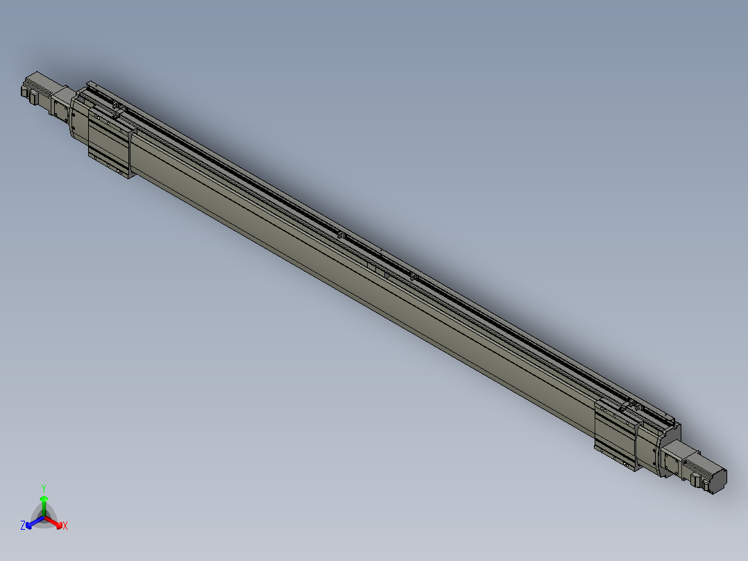 威洛博双电机滑台-VF14D2-S750-BC-P40-C6正等轴测图