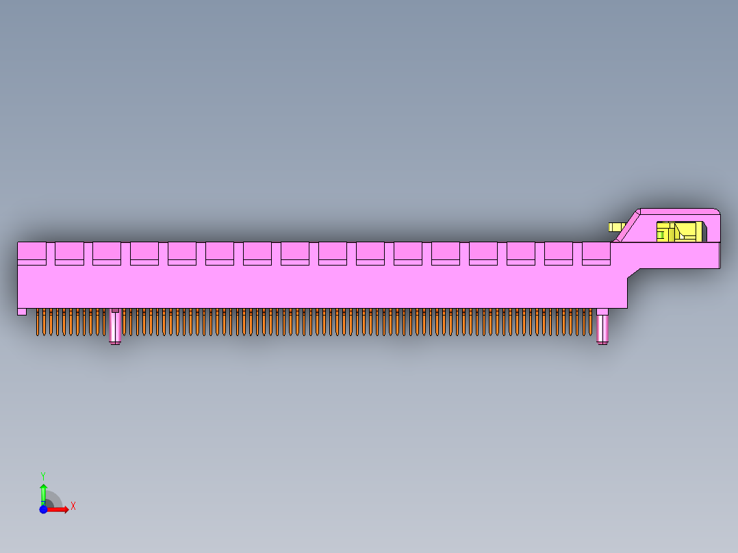 PCI Express X16连接器类型1-5型号2EG78211-D7DL-4F前视图
