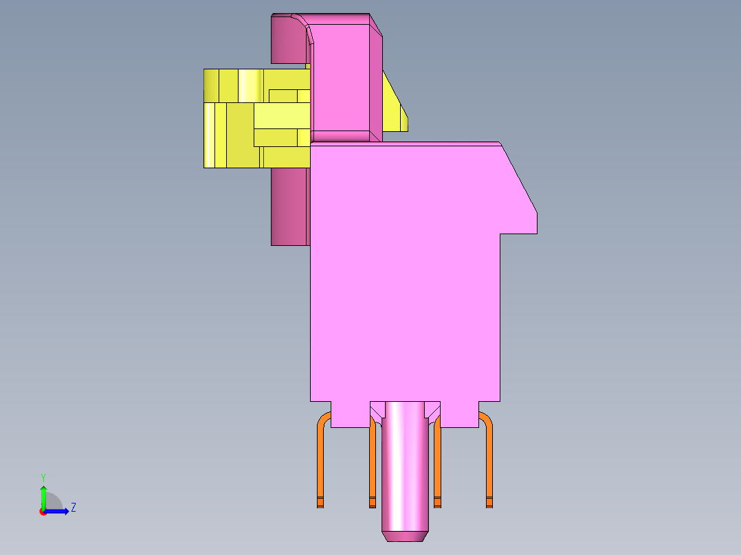 PCI Express X16连接器类型1-5型号2EG78211-D7DL-4F左视图