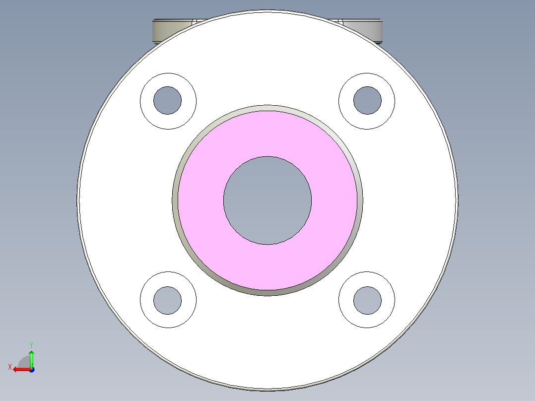 管道手动球阀-水管开关阀-手动阀门User Library-md52c150dn25-1_MD52C150DN25.BP后视图