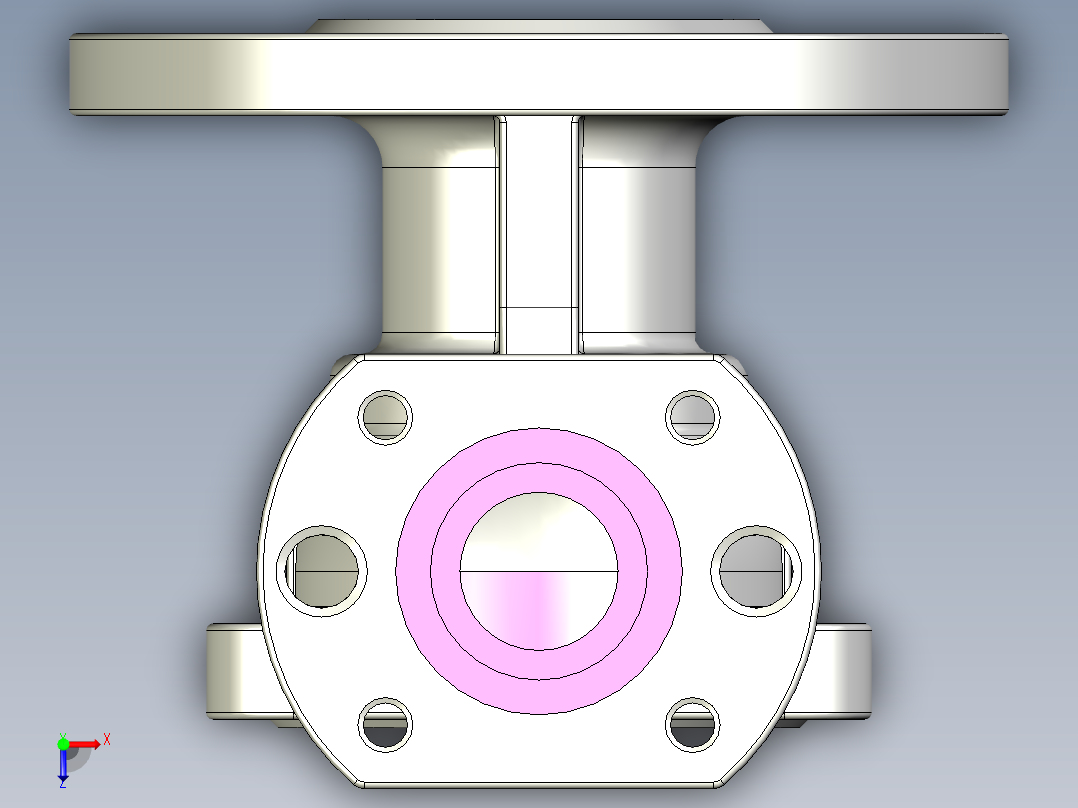 管道手动球阀-水管开关阀-手动阀门User Library-md52c150dn25-1_MD52C150DN25.BP俯视图