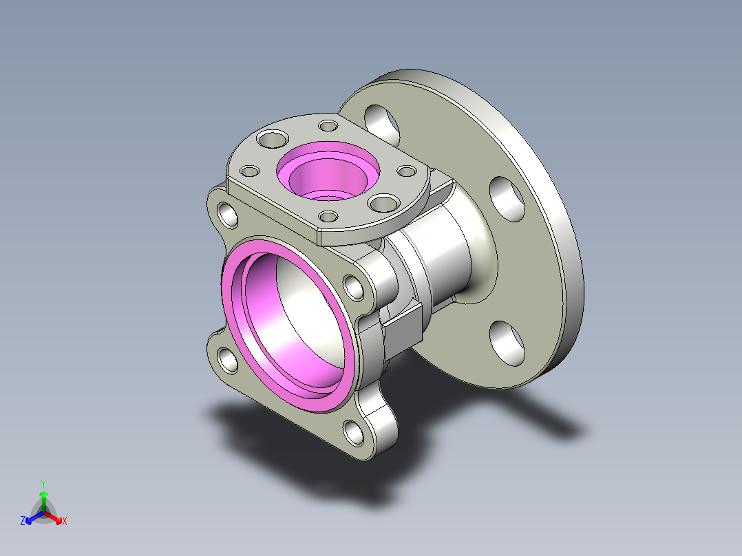 管道手动球阀-水管开关阀-手动阀门User Library-md52c150dn25-1_MD52C150DN25.BP正等轴测图