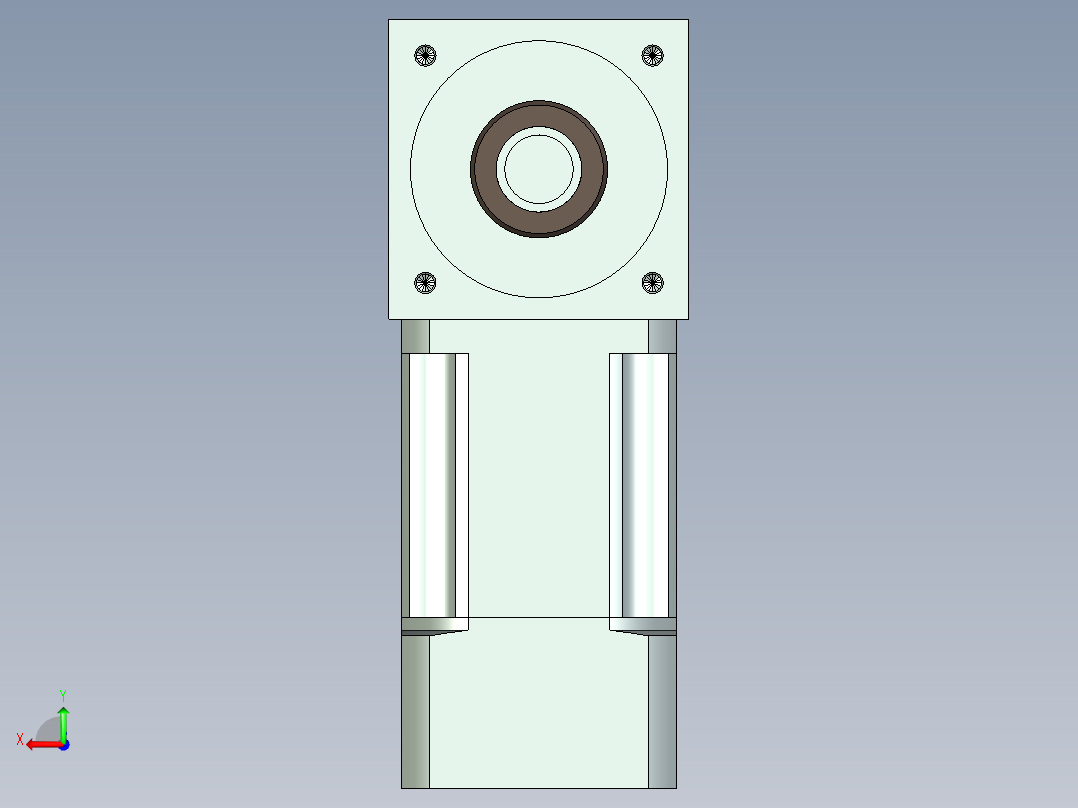 换向器PW70双轴 PLX60-L2 11-60-75-M5.stp后视图