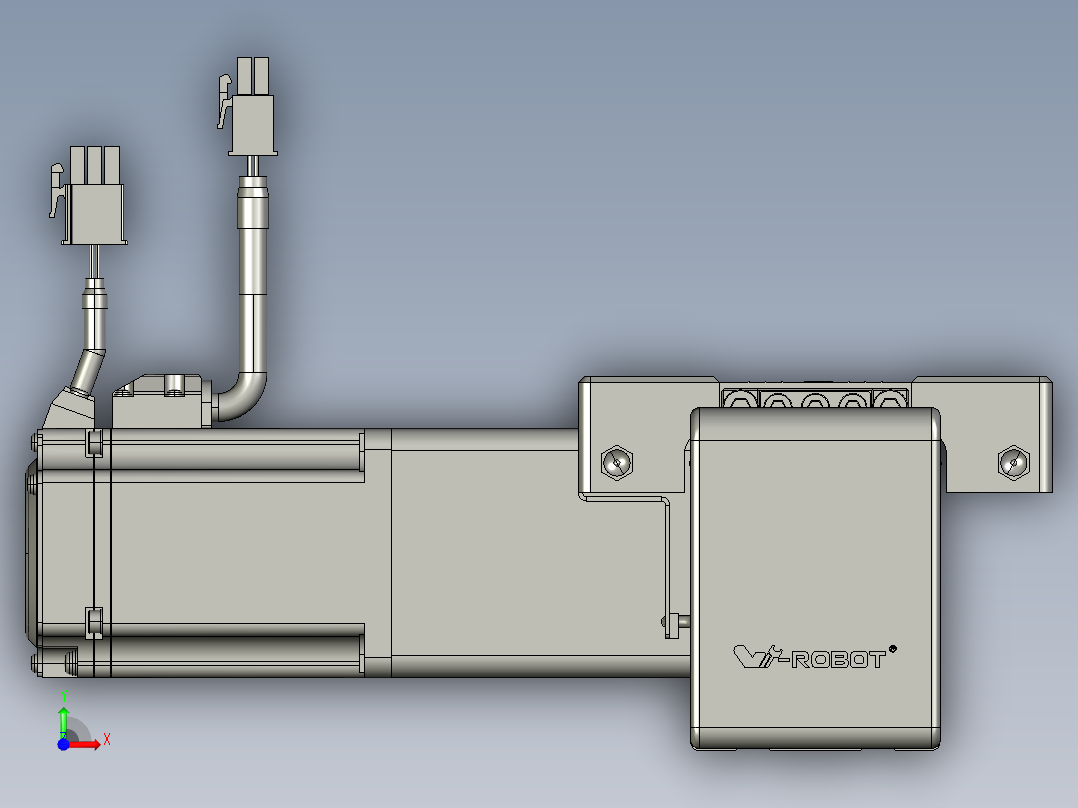 威洛博直线电机模组EB6-L140-S1450-L-P40-MS3前视图