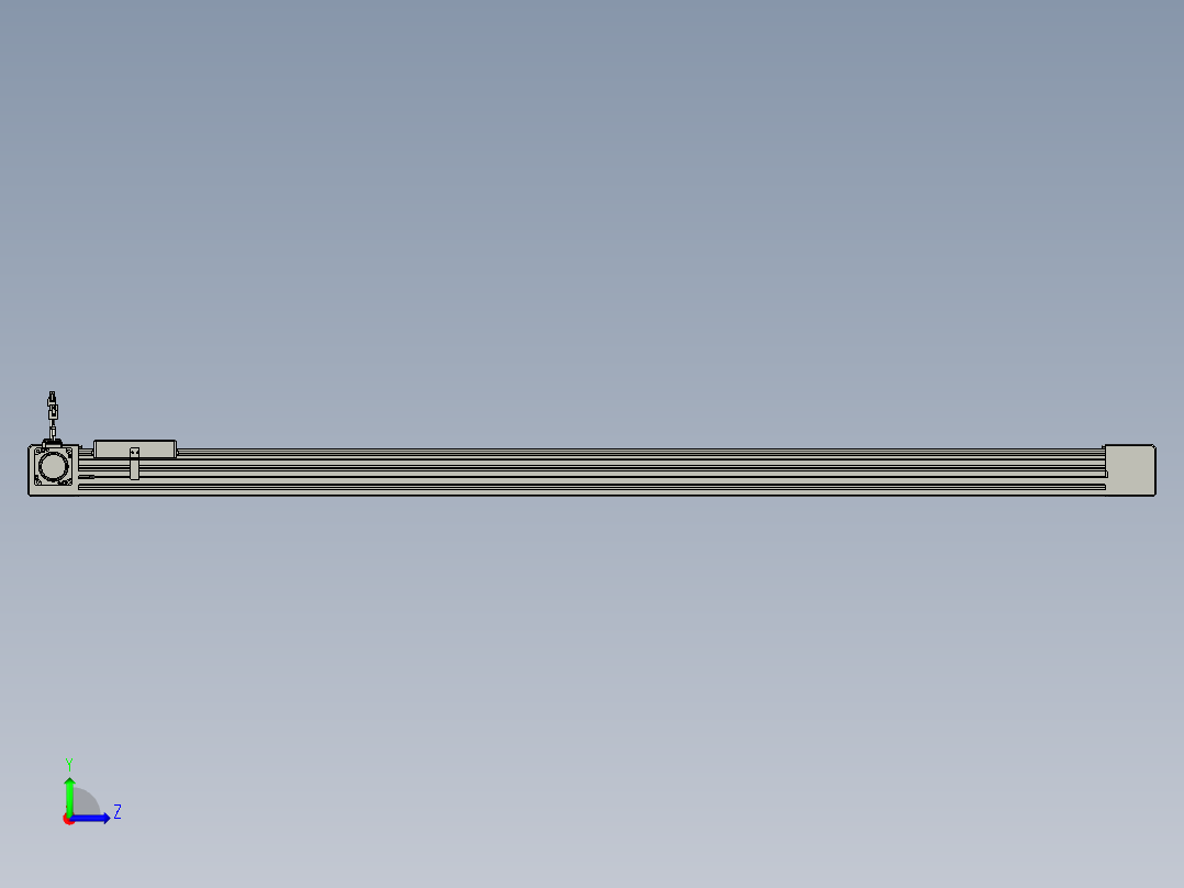 威洛博直线电机模组EB6-L140-S1450-L-P40-MS3左视图