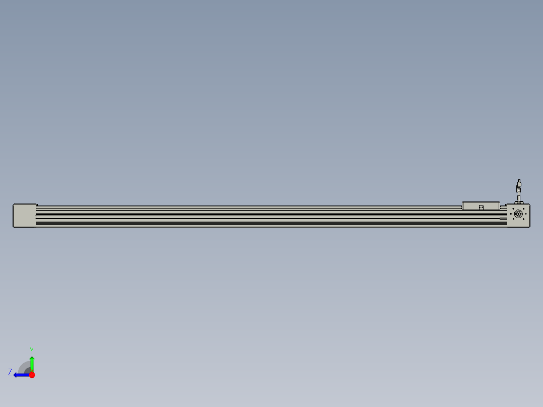 威洛博直线电机模组EB6-L140-S1450-L-P40-MS3右视图
