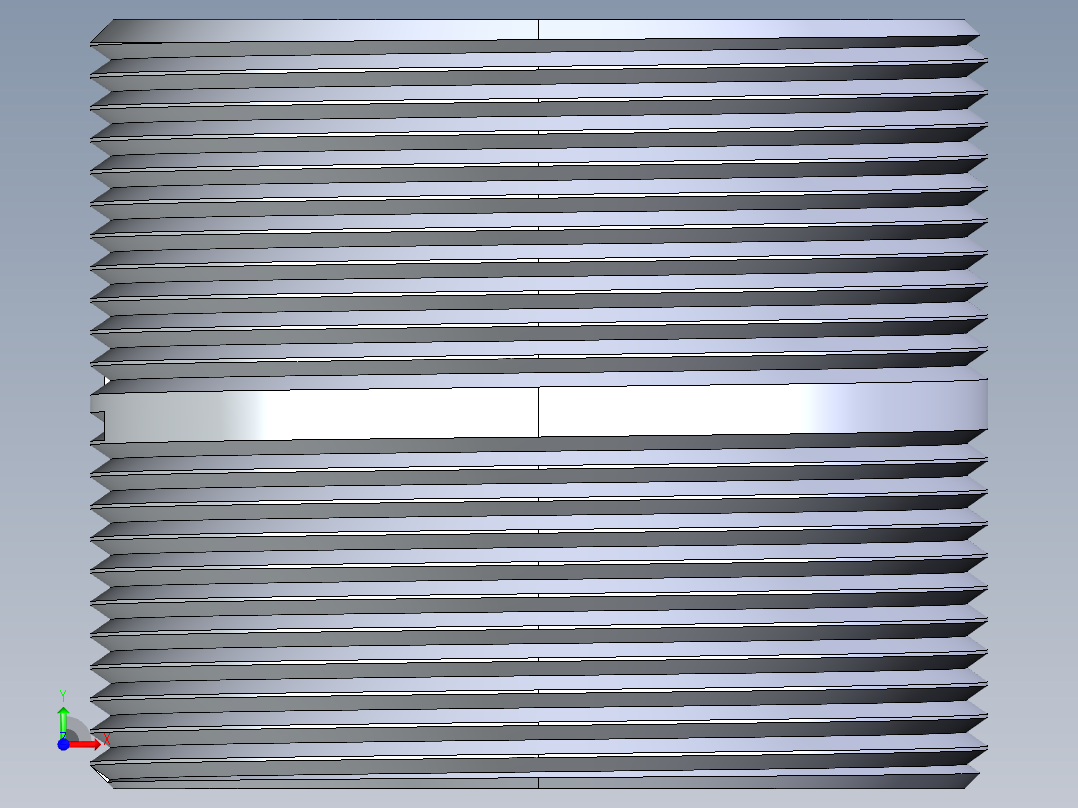 CPVC管件33-Sch80_Nipple_MPTxMPT_9861-340_3in x 3in前视图