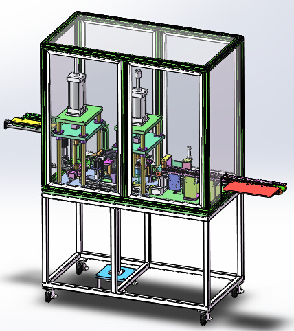 燃油泵进油盘自动组装机（sw18可编辑+cad+bom）