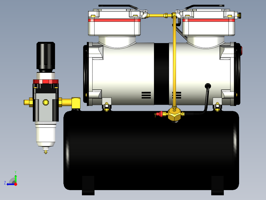 空气压缩机右视图