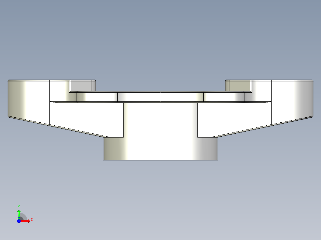 管道手动球阀-水管开关阀-手动阀门User Library-Flange C300DN100_DN80~100.Gland - 副本前视图