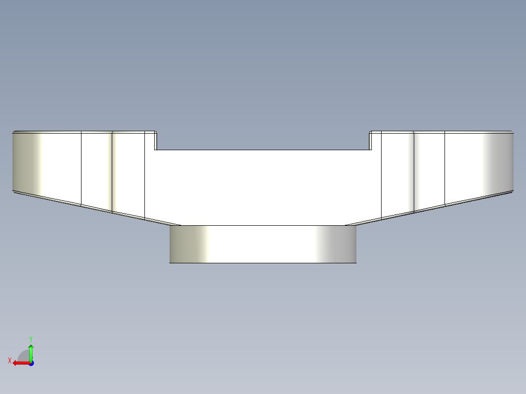 管道手动球阀-水管开关阀-手动阀门User Library-Flange C300DN100_DN80~100.Gland - 副本后视图
