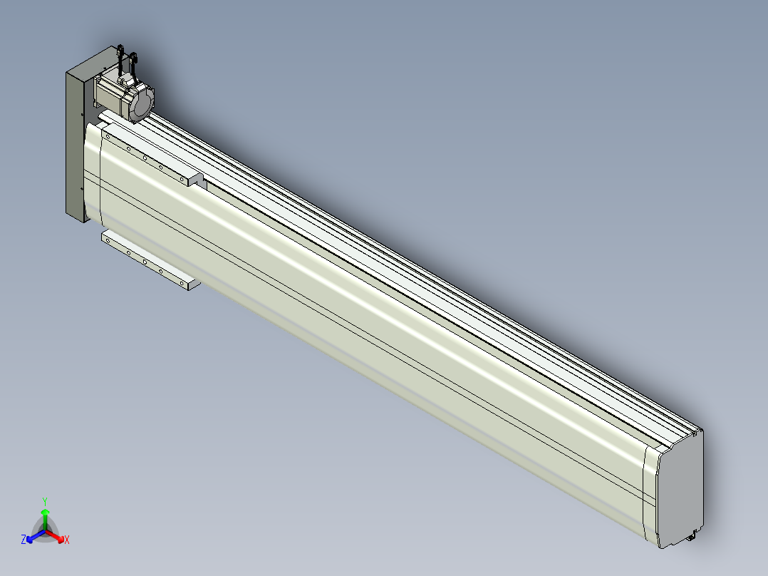 VF丝杆传动-一般环境VF27-Lxx-C-S1400-BR-ZP75-D3正等轴测图