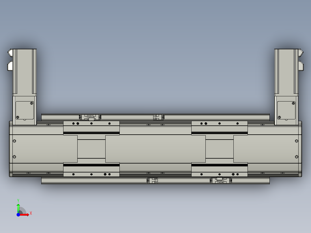 威洛博双电机滑台-VBF14S2-L100-S150-BLR-P40-C6前视图