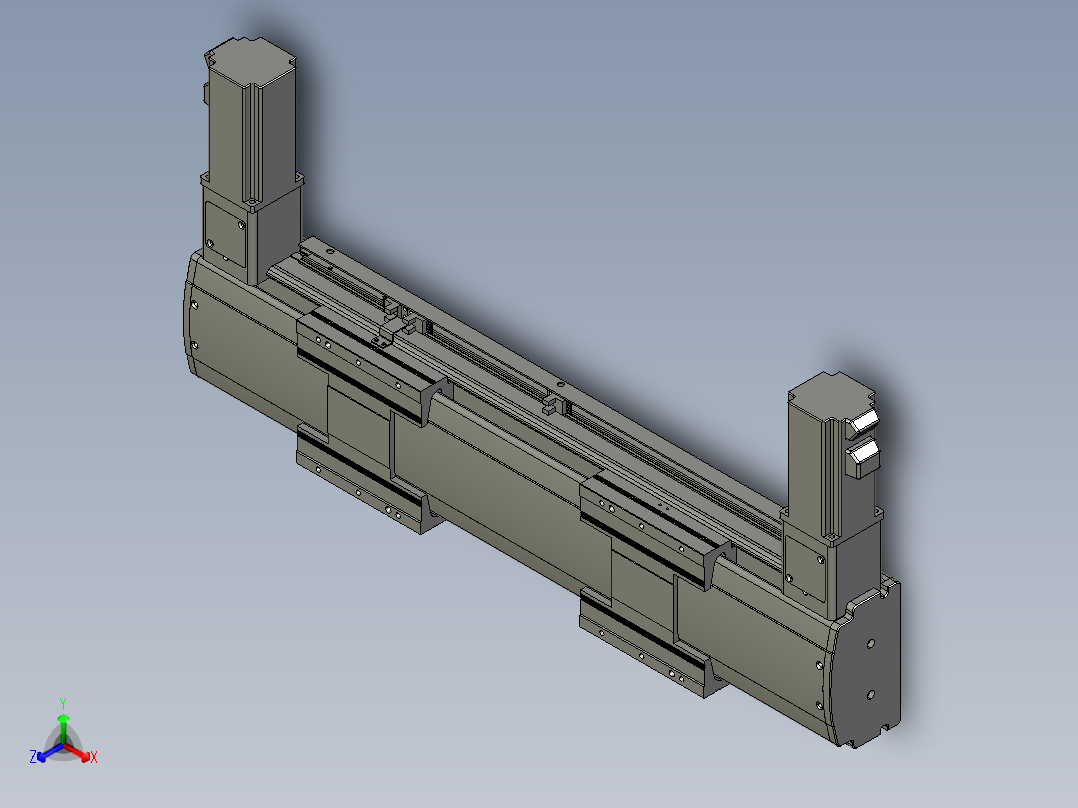 威洛博双电机滑台-VBF14S2-L100-S150-BLR-P40-C6正等轴测图