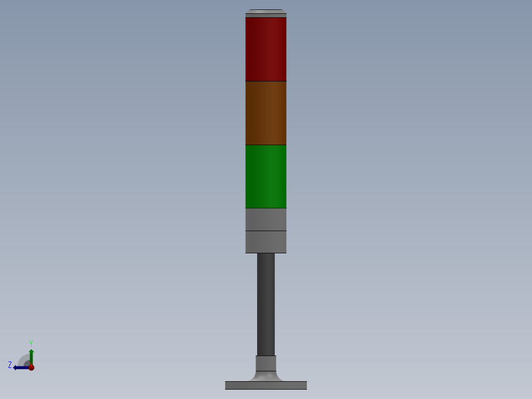 TPTL积层式警示灯TPSL4[TPSL4-3短]右视图