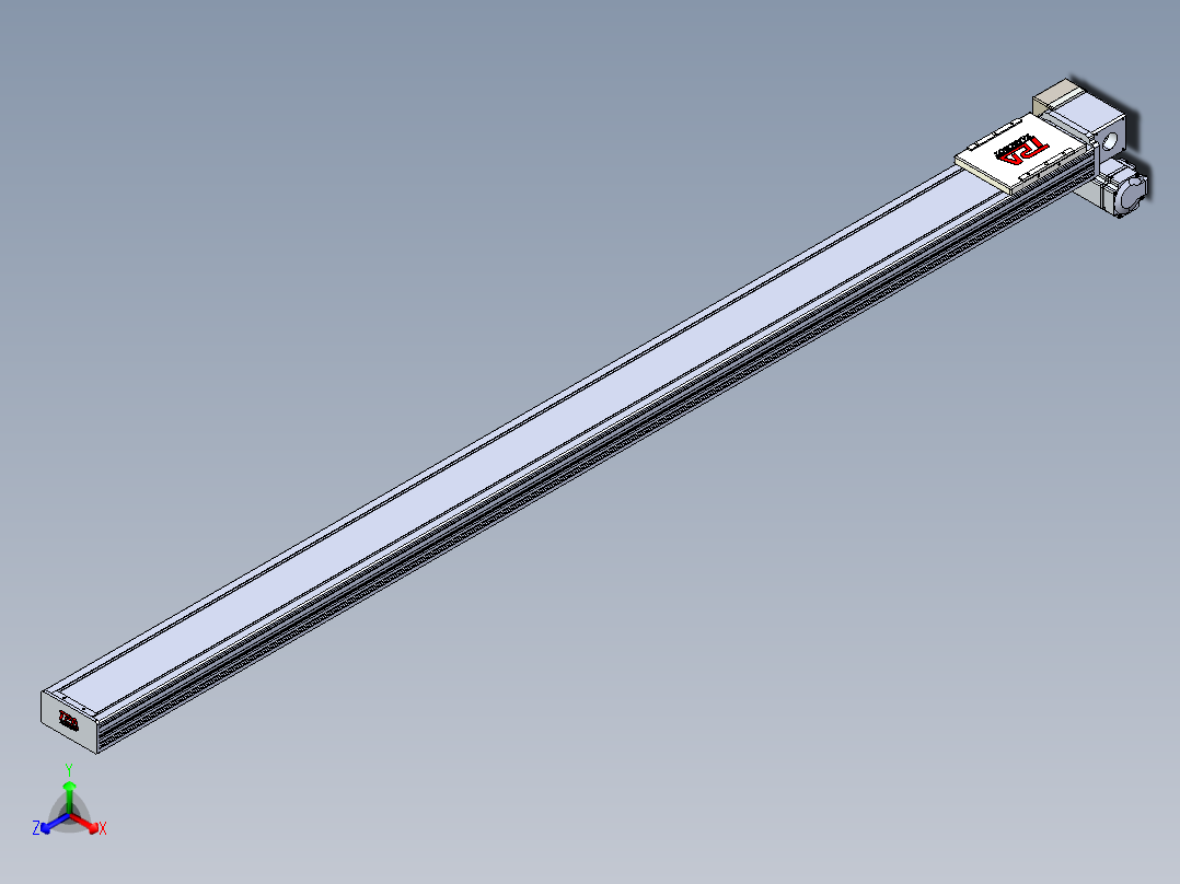 同步带全封闭直线模组TPA-HCB-110D-90-L1750-RP-C-P40-N3主视图