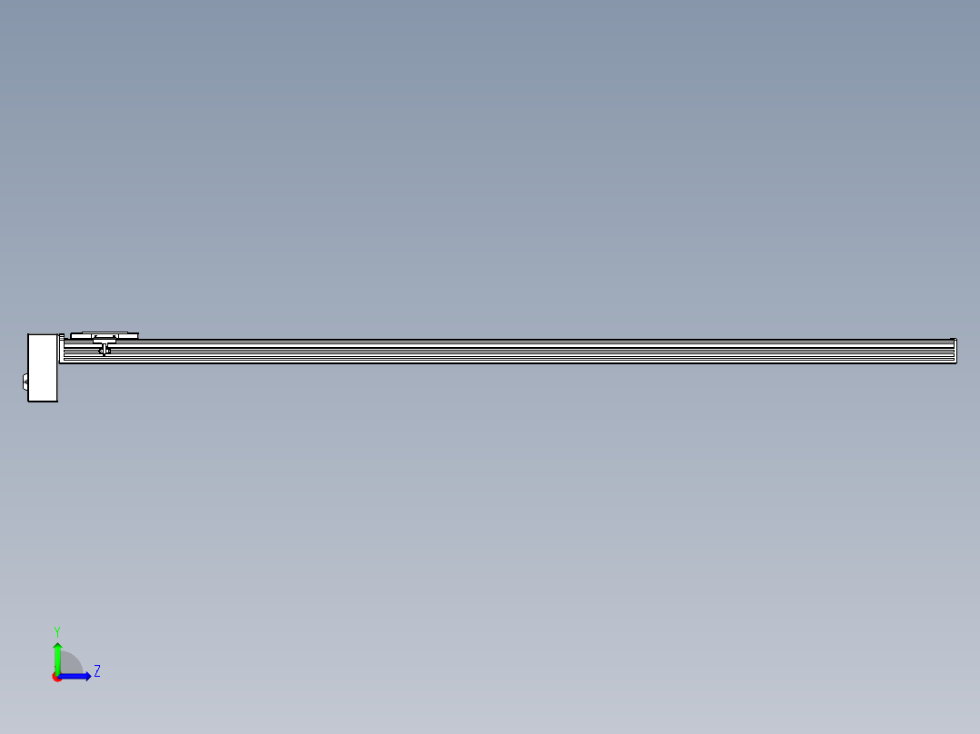 同步带全封闭直线模组TPA-HCB-110D-90-L1750-RP-C-P40-N3左视图