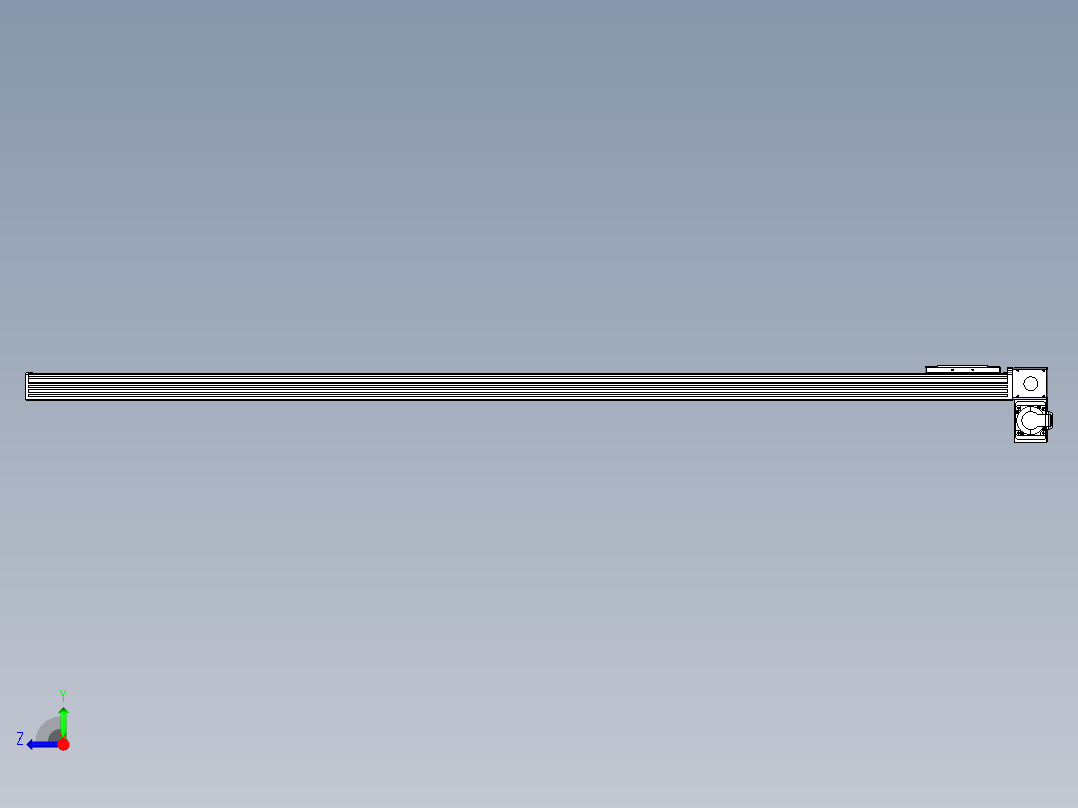 同步带全封闭直线模组TPA-HCB-110D-90-L1750-RP-C-P40-N3右视图