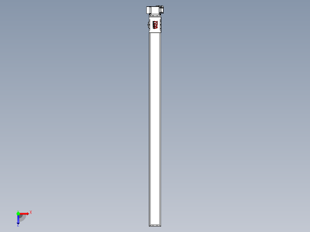 同步带全封闭直线模组TPA-HCB-110D-90-L1750-RP-C-P40-N3俯视图