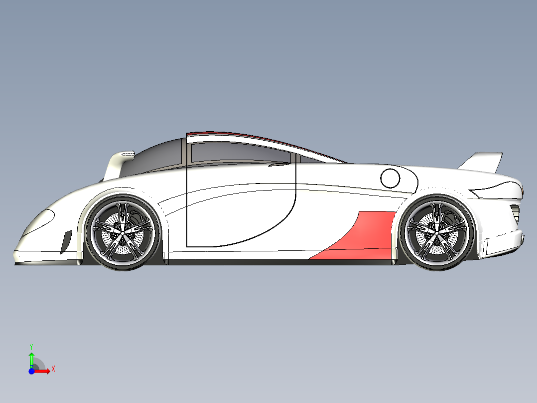 汽车车身 (2)前视图