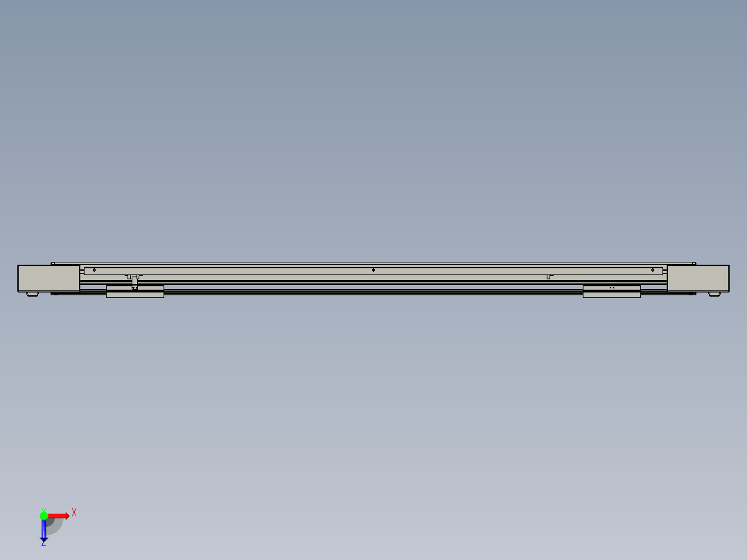 威洛博双电机滑台-VBF14S2-L50-S1000-BLR-P40-C6俯视图