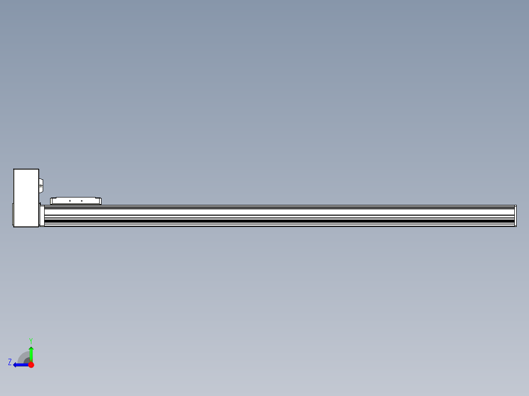 同步带全封闭直线模组TPA-HCB-105D-90-L1000-RU-Y-P20-N3右视图