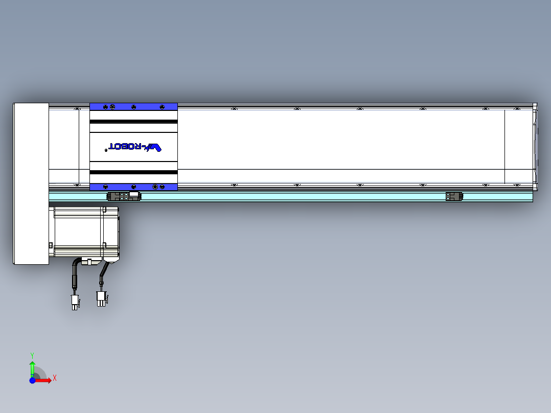 VF丝杆传动-一般环境VF14-Lxx-C-S500-BL-ZP75-C3前视图