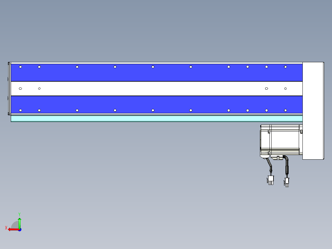 VF丝杆传动-一般环境VF14-Lxx-C-S500-BL-ZP75-C3后视图