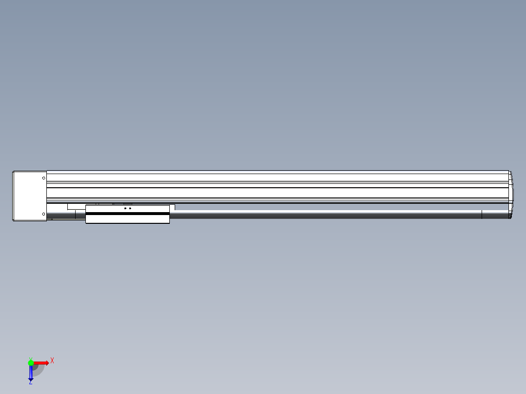 VF丝杆传动-一般环境VF14-Lxx-C-S500-BL-ZP75-C3俯视图