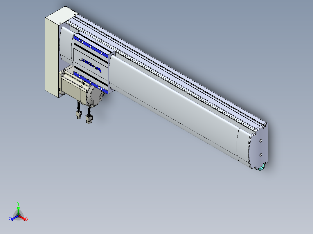 VF丝杆传动-一般环境VF14-Lxx-C-S500-BL-ZP75-C3正等轴测图