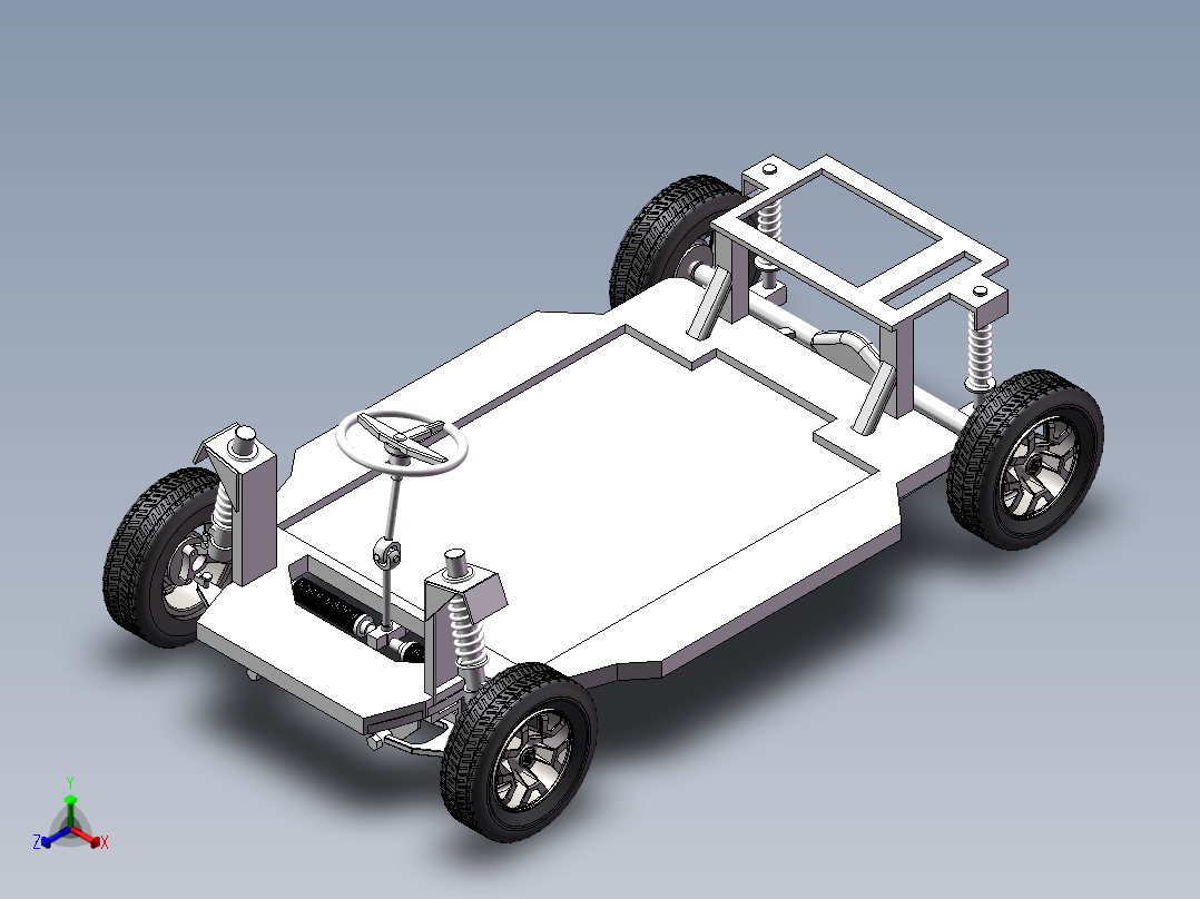 汽车底盘悬架模型1055601正等轴测图