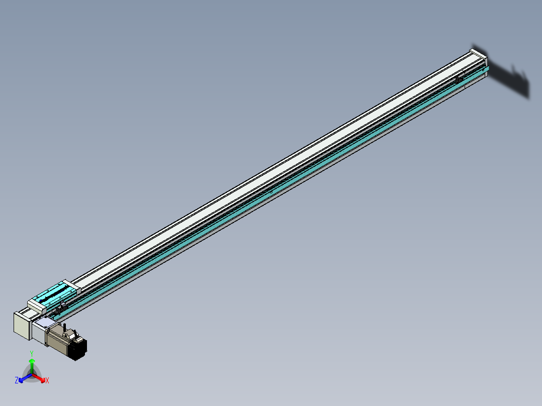 欧规系列-LB6A-L130-S1650-BL-ZP40-C3正等轴测图