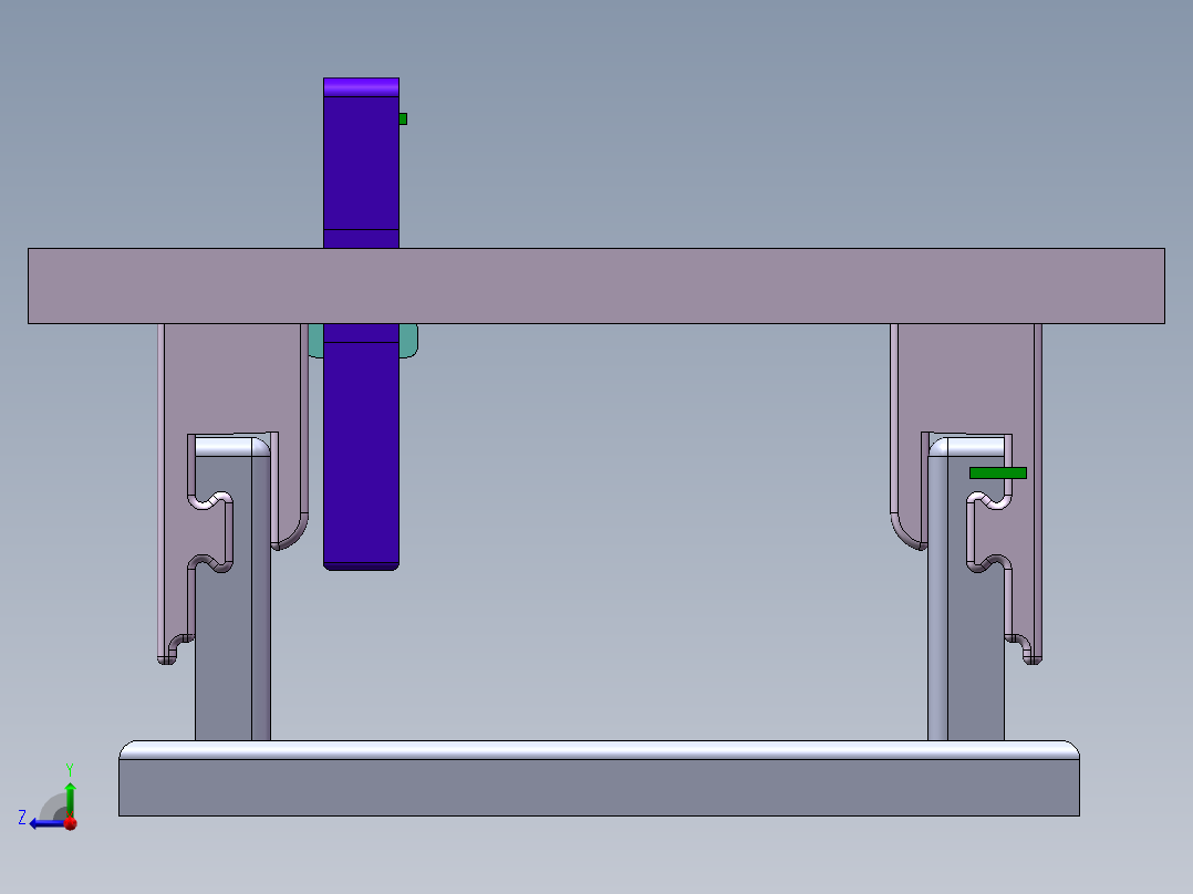 简易运动龙门机床SW三维==1241697==150右视图