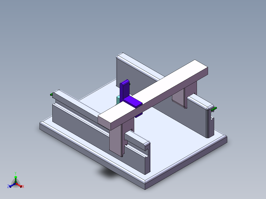 简易运动龙门机床SW三维==1241697==150正等轴测图