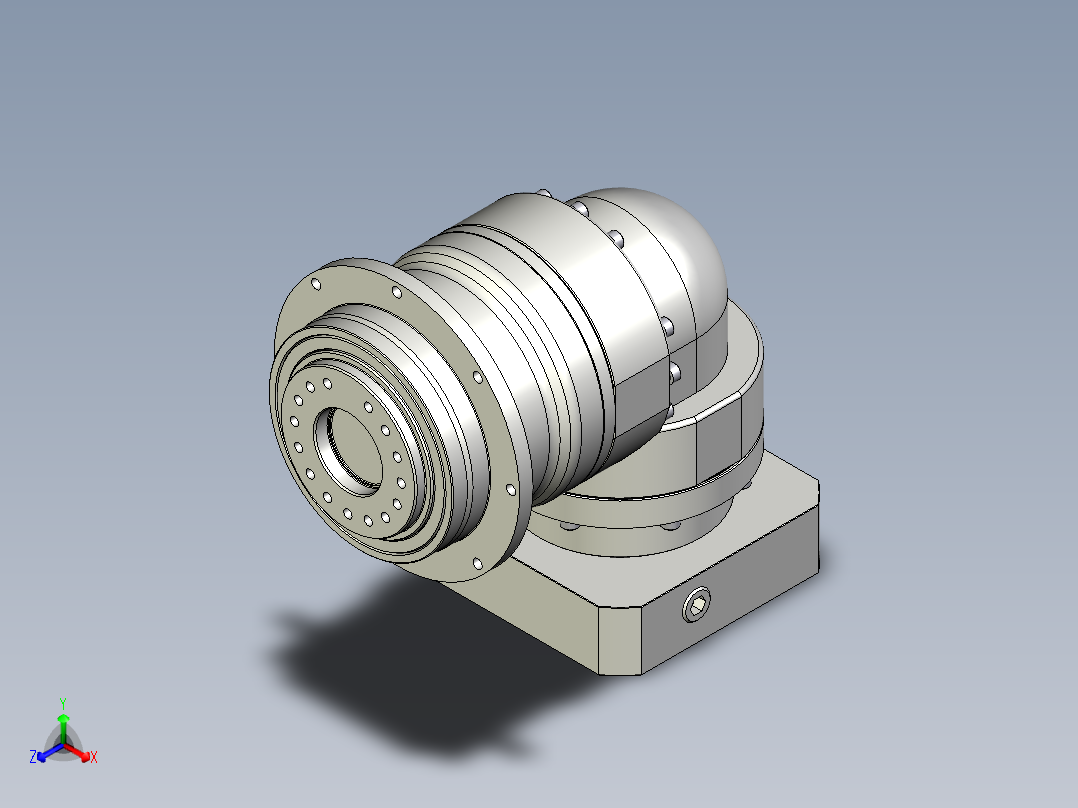 多摩川行星减速机TDR-110-L1-24HA24正等轴测图