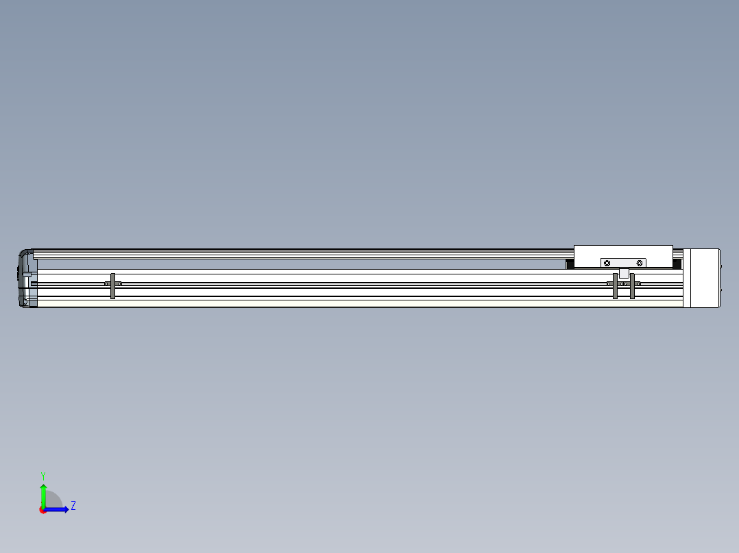 Toyo东佑达直线模组-ETH17-800-BL-M75B左视图