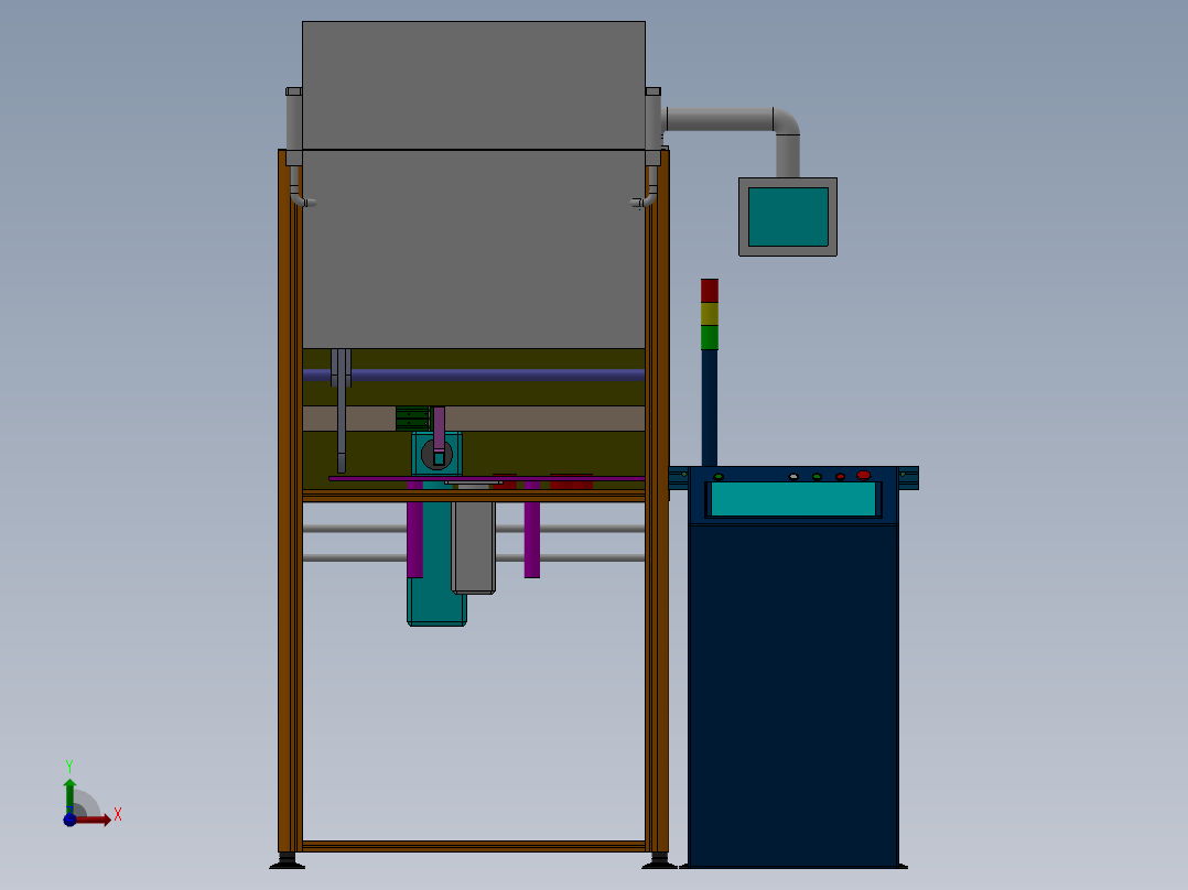 140发动机激光喷码线(1)前视图