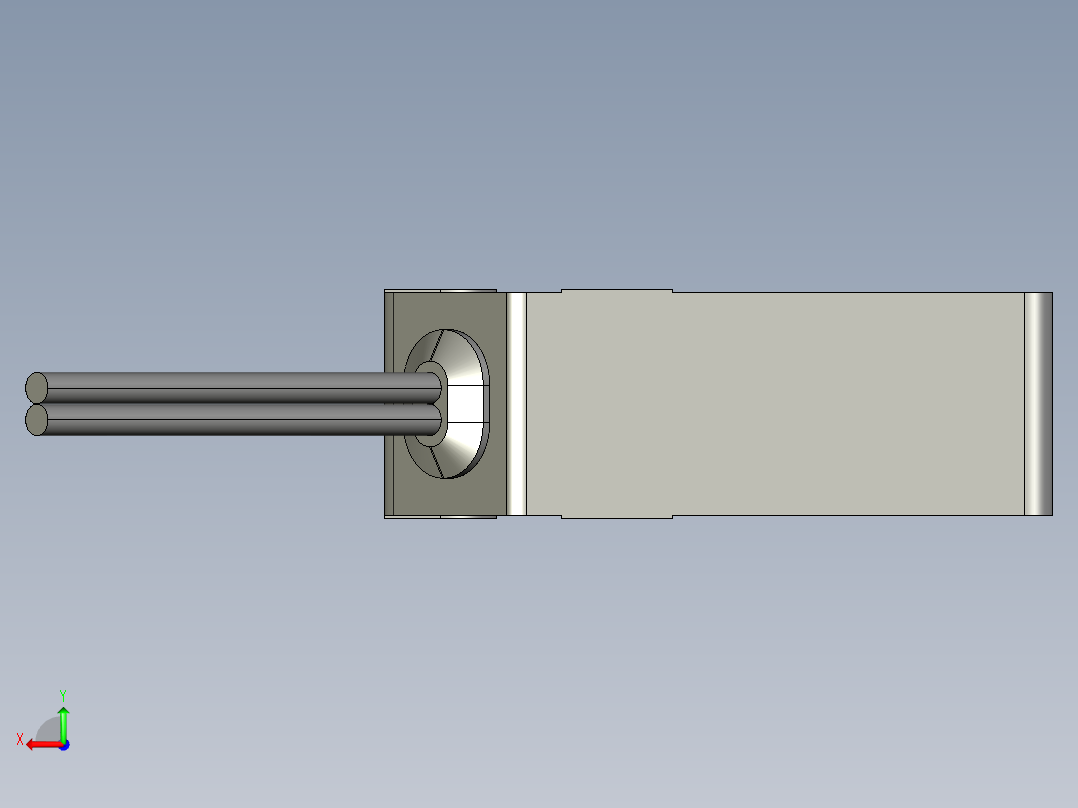 基恩士LV-H35_kc图纸模型后视图