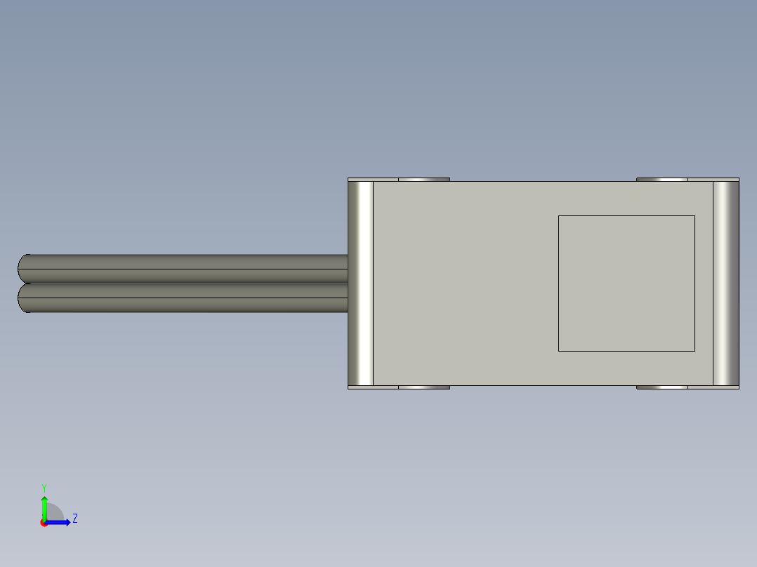 基恩士LV-H35_kc图纸模型左视图