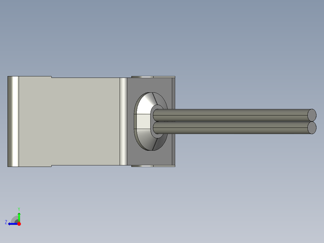 基恩士LV-H35_kc图纸模型右视图