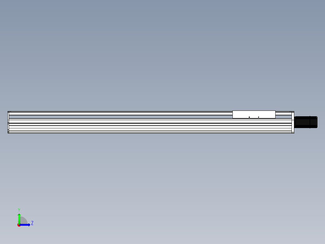Toyo东佑达直线模组-ETH22-1150-BC-400W左视图