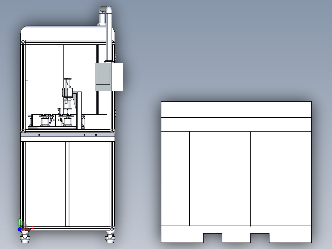 膜片激光焊接机前视图