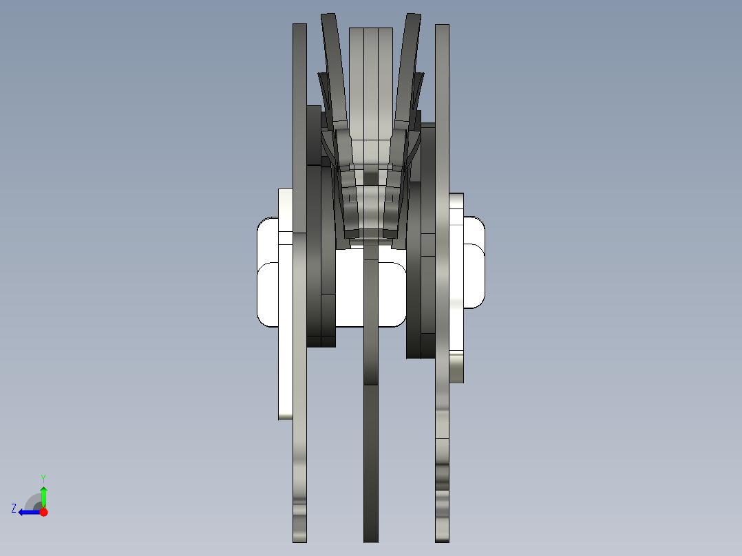 创意木制龙右视图