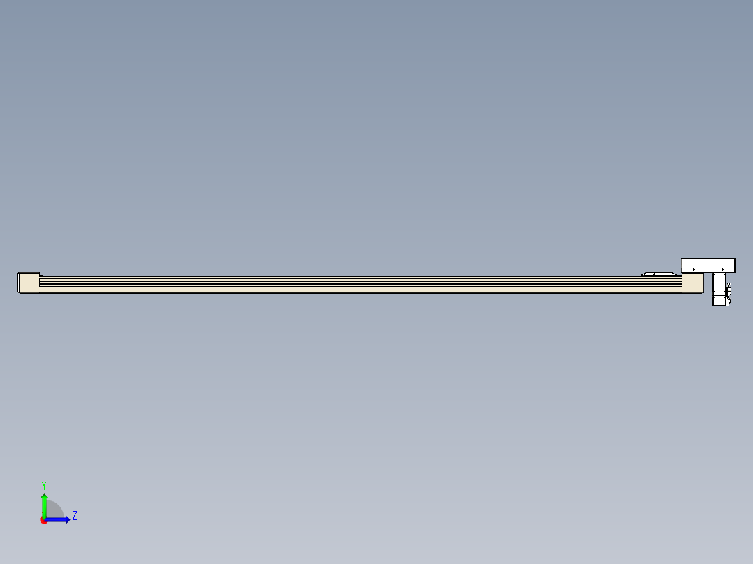 同步带全封闭直线模组TPA-HCB-65S-90-L1650-M-Y-P10-N3左视图