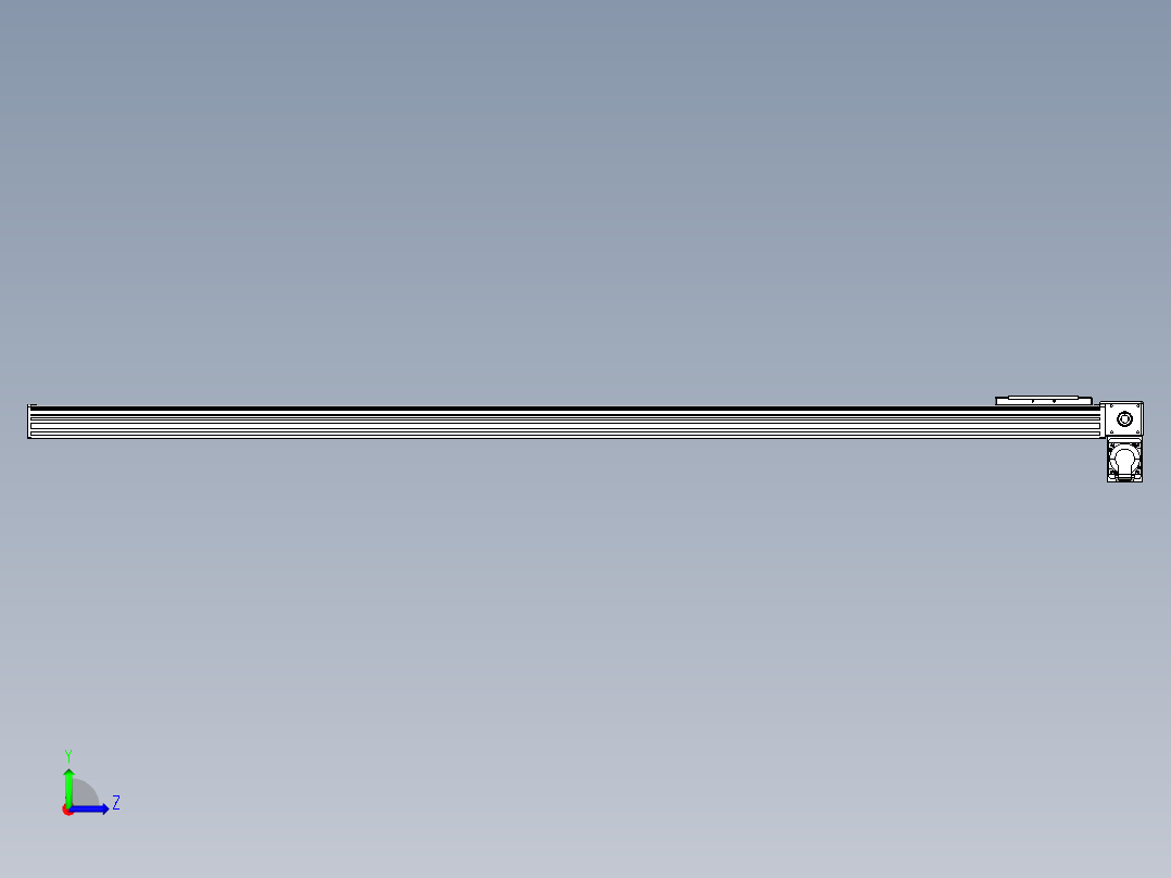 同步带全封闭直线模组TPA-HCB-14D-120-L1750-RP-C-P40-N3左视图