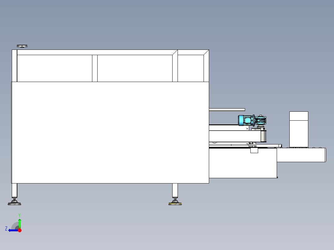 立式纸箱成型机sw18右视图