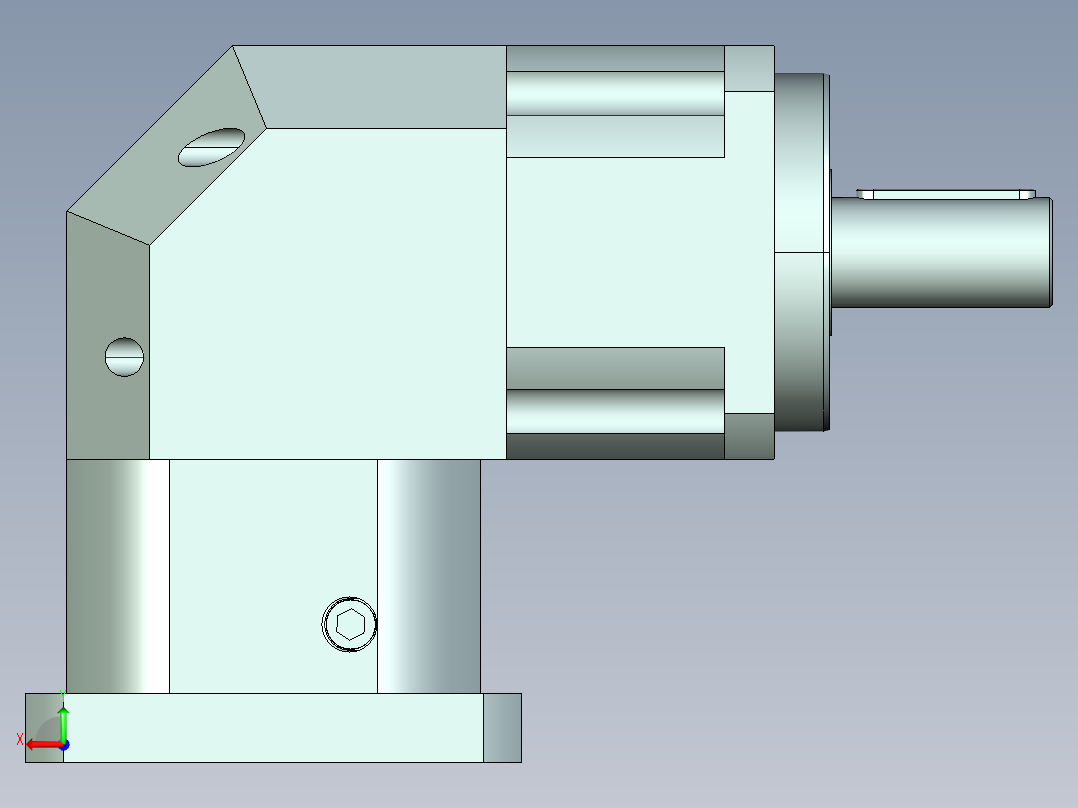 直齿ZPLX142-L1 42-114.3-200-M12.stp后视图
