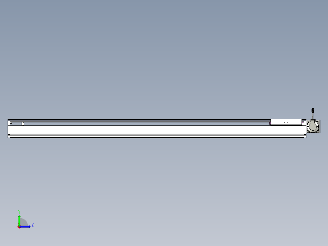 东锦同步带传动-直线滑台模组DH210B-L150-S1650-BL-P750W-C3左视图